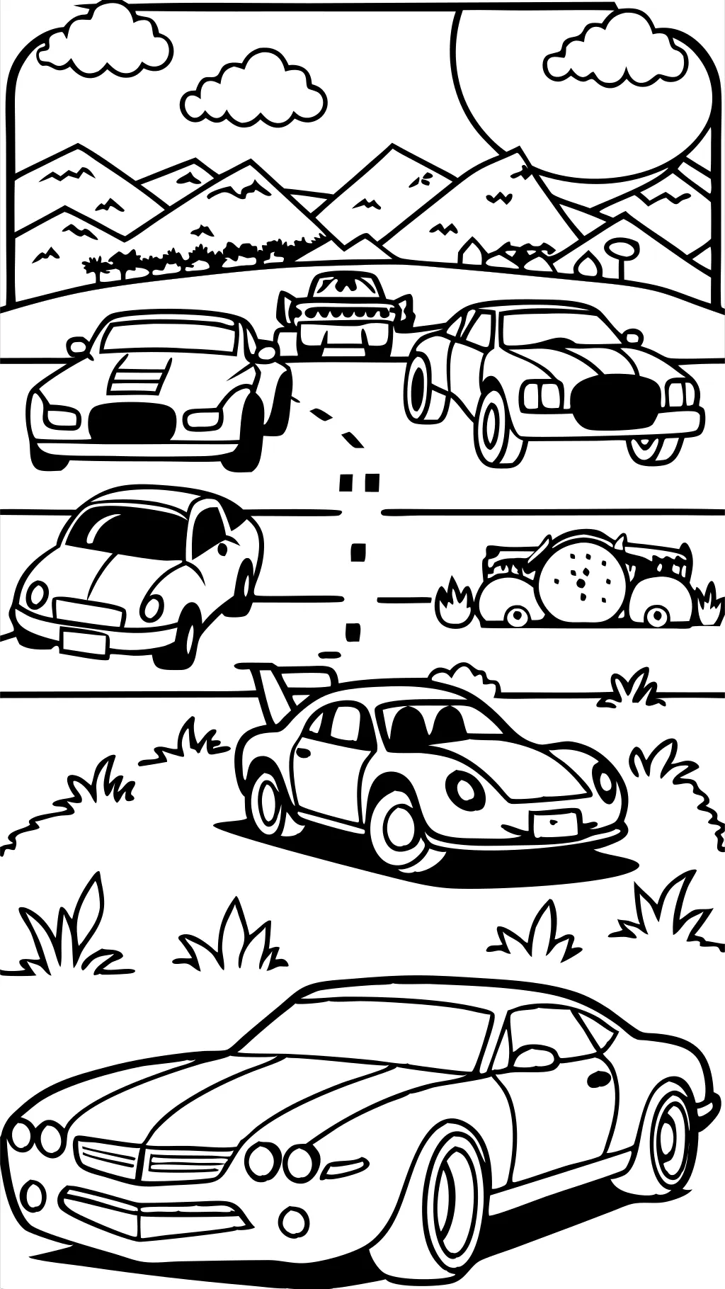 car printable coloring pages